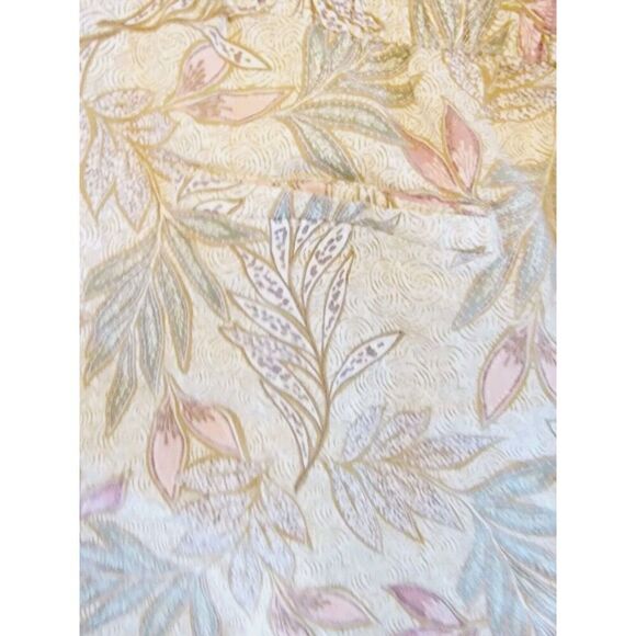 Cynthia Rowley XL 100% Linen Pull-on Shorts Size XL Neutral Colors Leaf Print - Picture 6 of 7